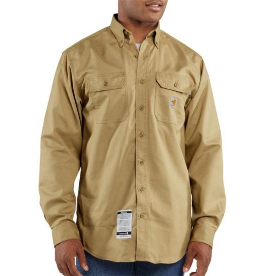 Carhartt FRS160KHI Flame Resistant Twill Shirt | Product Details | | MY ...