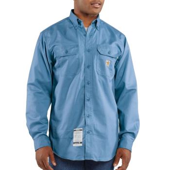 Carhartt FRS160 Medium Blue Flame Resistant Twill Shirt