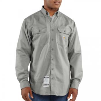 Carhartt FRS160GRY Long Flame Resistant Twill Shirt 